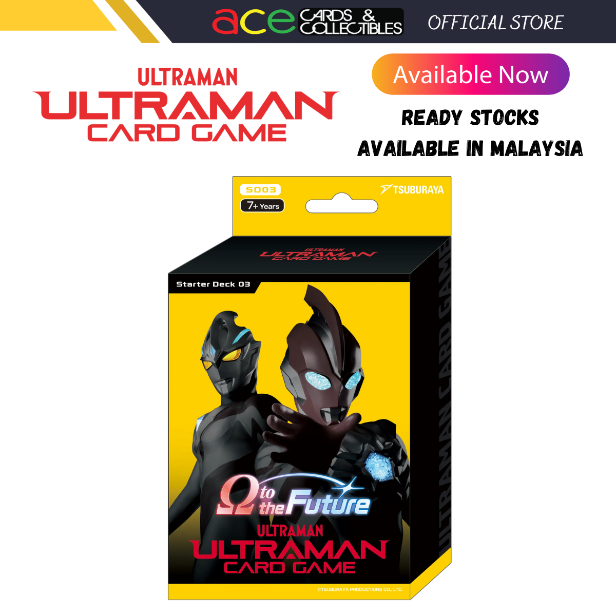 Ultraman TCG: Starter Decks Ω to the Future [SD03] (English)-Tsuburaya-Ace Cards & Collectibles
