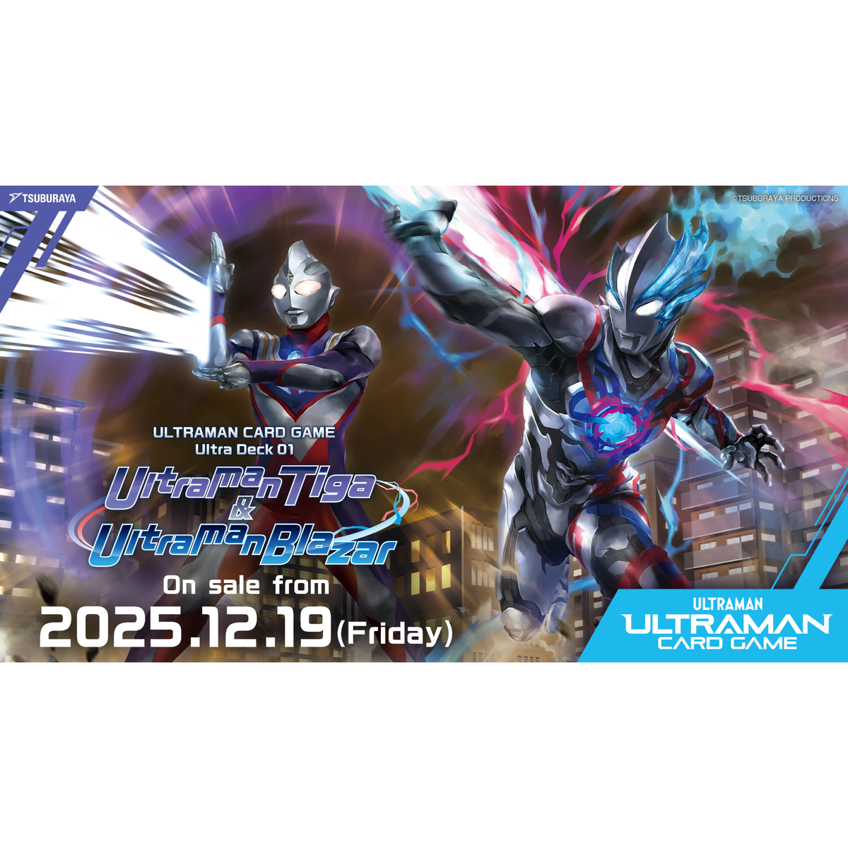 Ultraman TCG: Ultra Deck 01 Ultraman Tiga & Ultraman Blazar [UD01]-Tsuburaya-Ace Cards & Collectibles