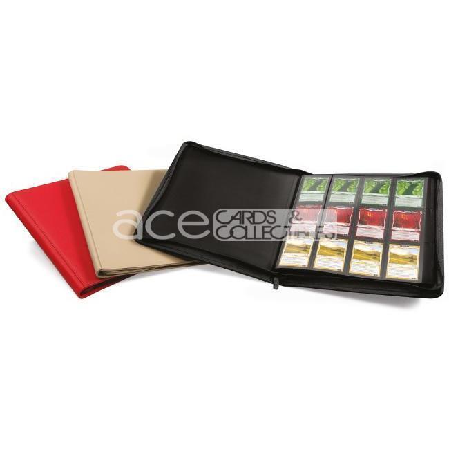 Ultimate Guard Card Album QuadRow Zipfolio™ 480 XenoSkin™ 24-Pocket-Black-Ultimate Guard-Ace Cards & Collectibles