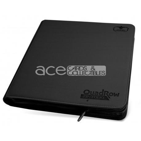 Ultimate Guard Card Album QuadRow Zipfolio™ 480 XenoSkin™ 24-Pocket-Black-Ultimate Guard-Ace Cards & Collectibles