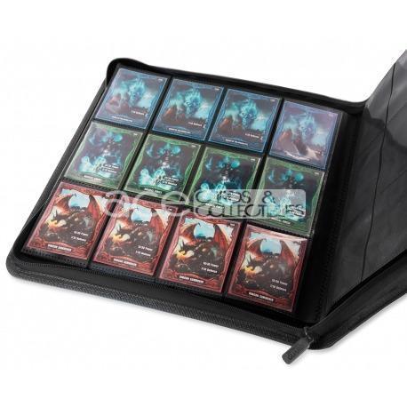 Ultimate Guard Card Album QuadRow Zipfolio™ 480 XenoSkin™ 24-Pocket-Black-Ultimate Guard-Ace Cards & Collectibles