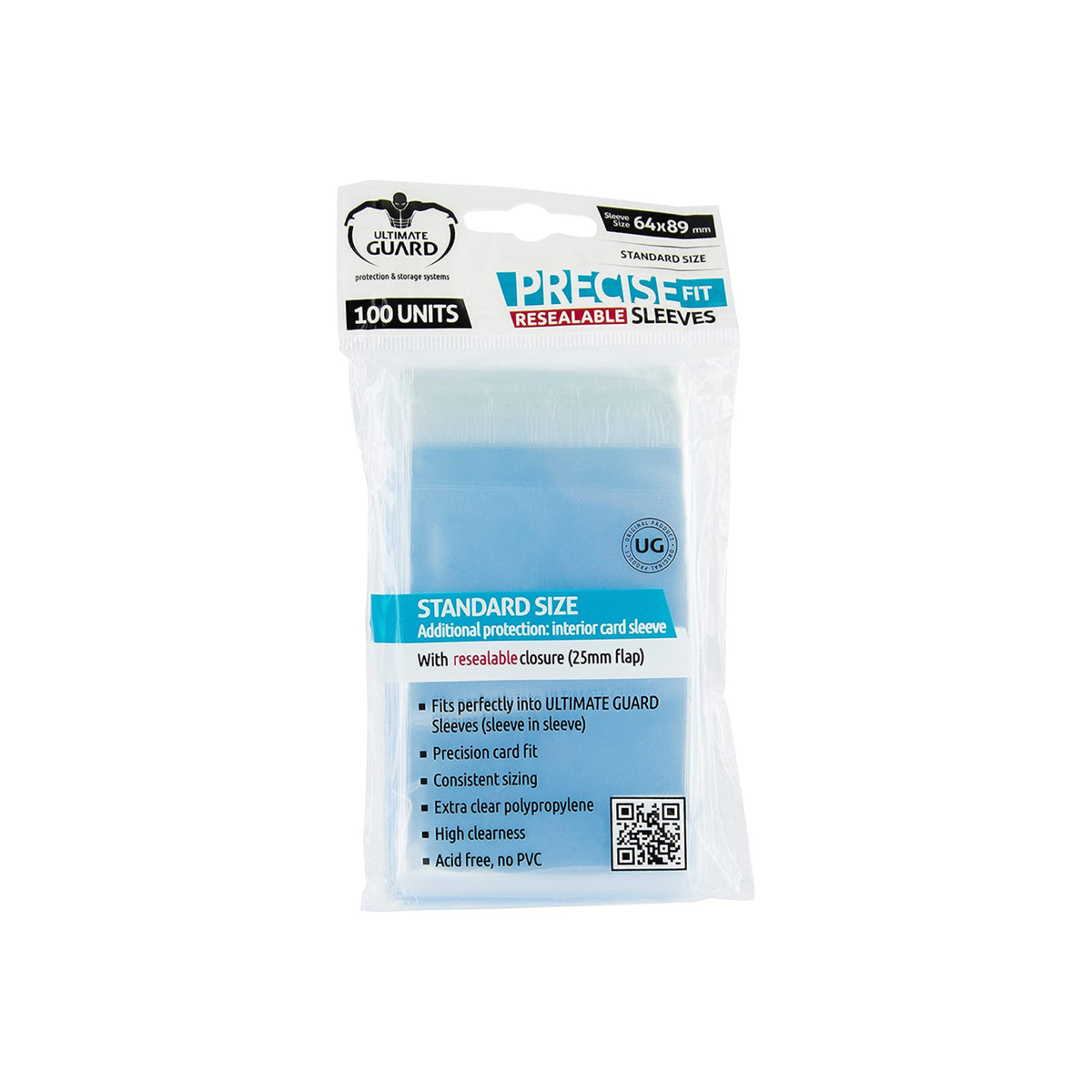 Ultimate Guard Card Sleeve Precise-Fit Resealable Standard Size 100pcs-Ultimate Guard-Ace Cards & Collectibles