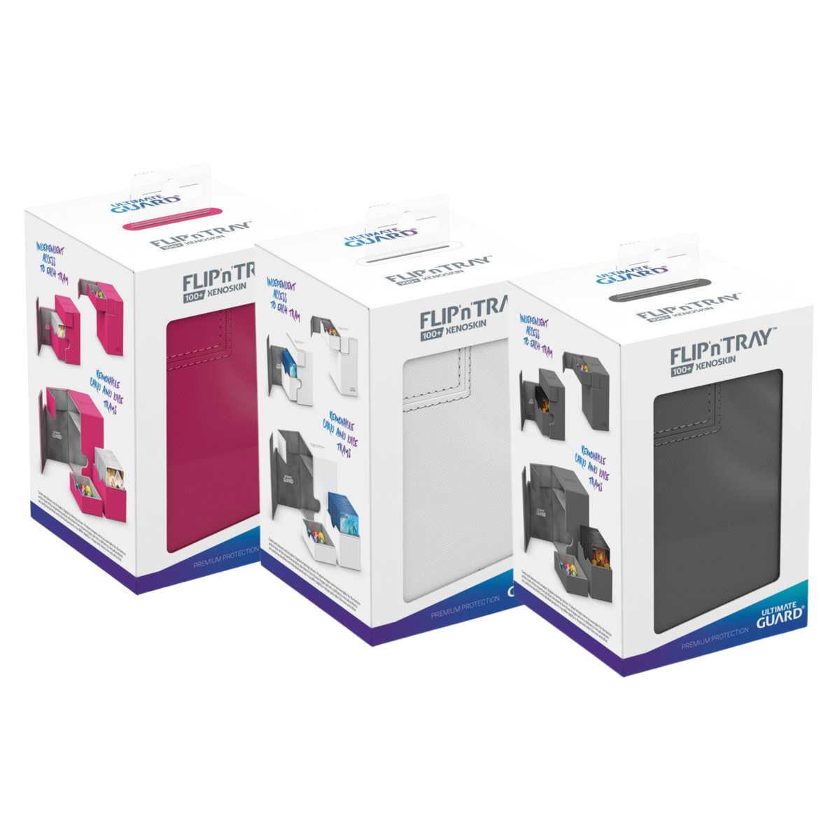 Ultimate Guard Deck Box Flip'n'Tray™ 100+ XenoSkin™-Black-Ultimate Guard-Ace Cards & Collectibles