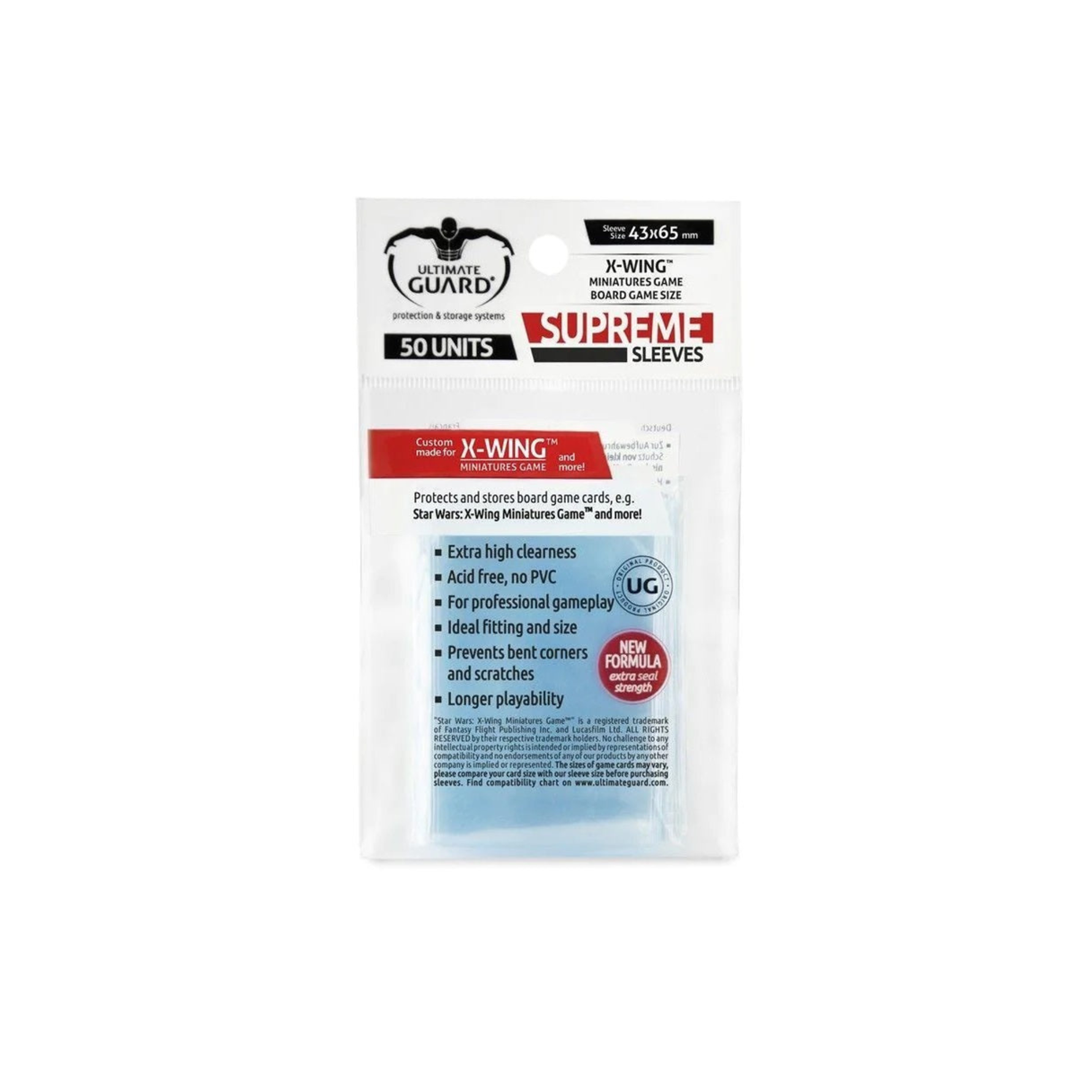 Ultimate Guard Supreme Board Game Sleeves: X-WING - 50pcs-Ultimate Guard-Ace Cards & Collectibles