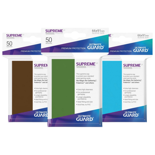 Ultimate Guard Supreme UX Sleeves Standard Size (50pcs)-Frosted-Ultimate Guard-Ace Cards & Collectibles