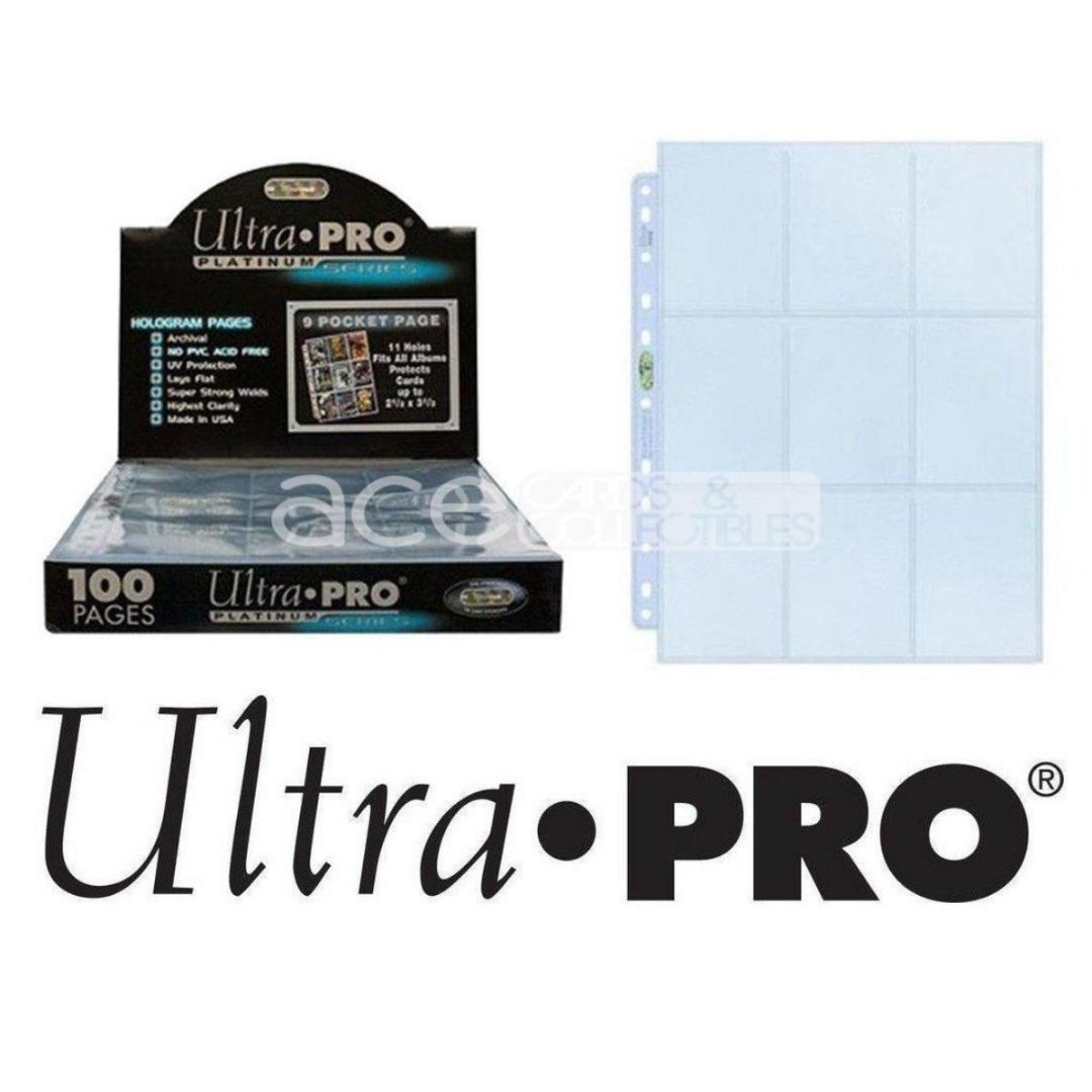 Ultra PRO Hologram Pages Platinum Series 9 Pockets 11 Holes for Card Album / Binder-Loose Page (1pcs)-Ultra PRO-Ace Cards &amp; Collectibles