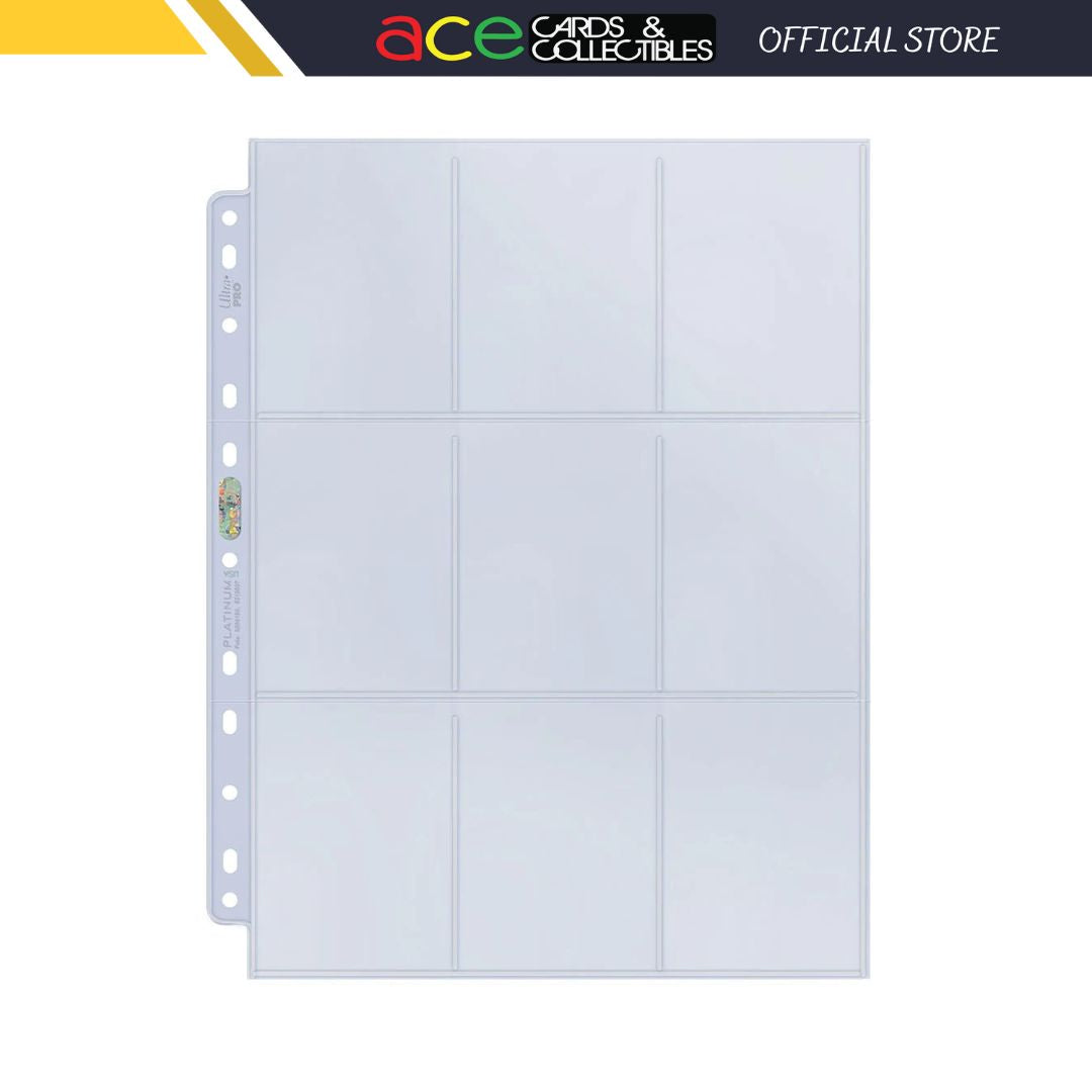 Ultra PRO Hologram Pages Platinum Series 9 Pockets 11 Holes for Card Album / Binder (Loose Sheets)-5 Sheets-Ultra PRO-Ace Cards & Collectibles