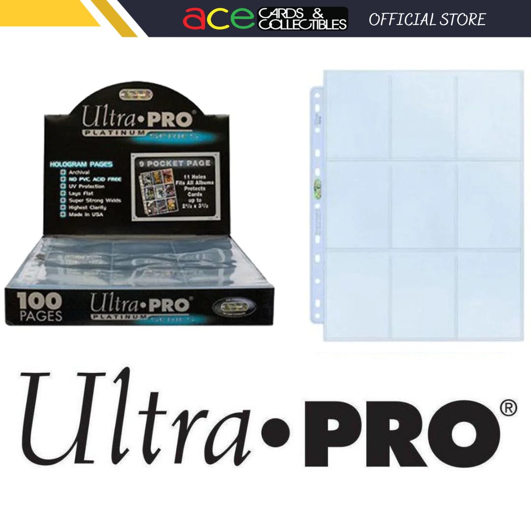 Ultra PRO Hologram Pages Platinum Series 9 Pockets 11 Holes for Card Album / Binder (Whole Box/100 Pcs)-Ultra PRO-Ace Cards & Collectibles