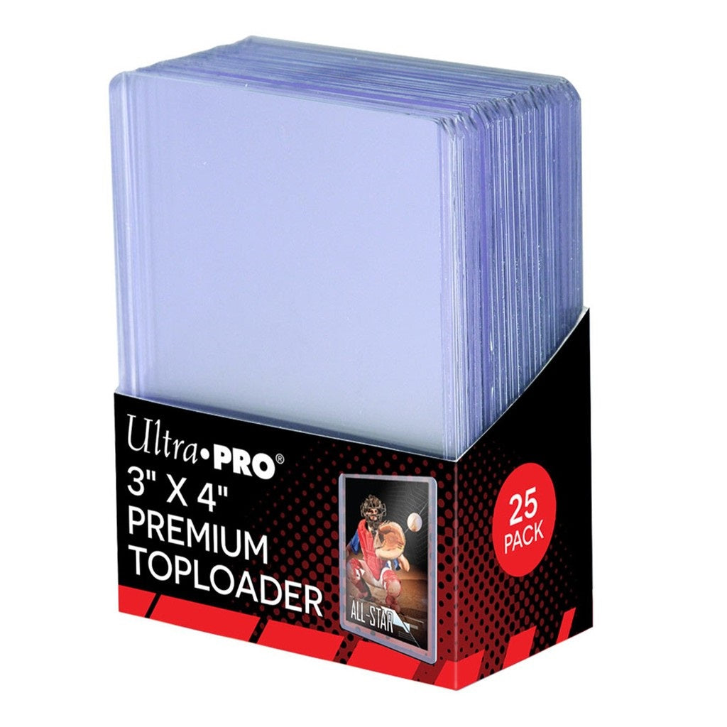 Ultra PRO Toploader 3" x 4" Whole Pack [ Clear / Black / White / Red / Green/ Premium ]-Whole Pack (Black Border 25pcs)-Ultra PRO-Ace Cards & Collectibles