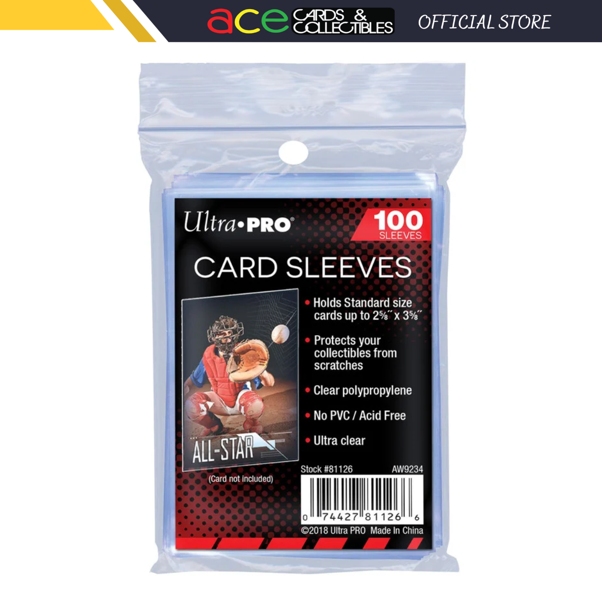 Ultra Pro - 63.5mm x 88.9mm Soft Card Sleeves (Penny Sleeve)-Ultra PRO-Ace Cards & Collectibles