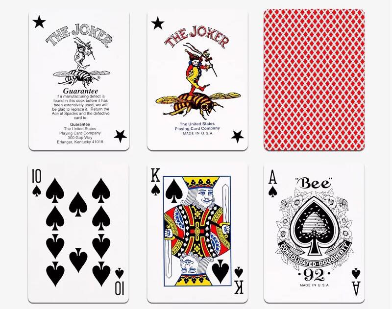 Bicycle Bee No.92 Club Special Series Playing Cards-Red-United States Playing Cards Company-Ace Cards & Collectibles
