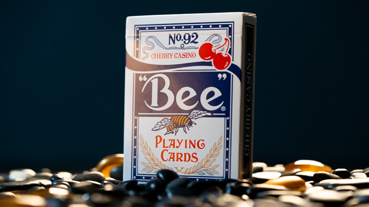 Bicycle Bee X Cherry Playing Cards-Blue-United States Playing Cards Company-Ace Cards & Collectibles
