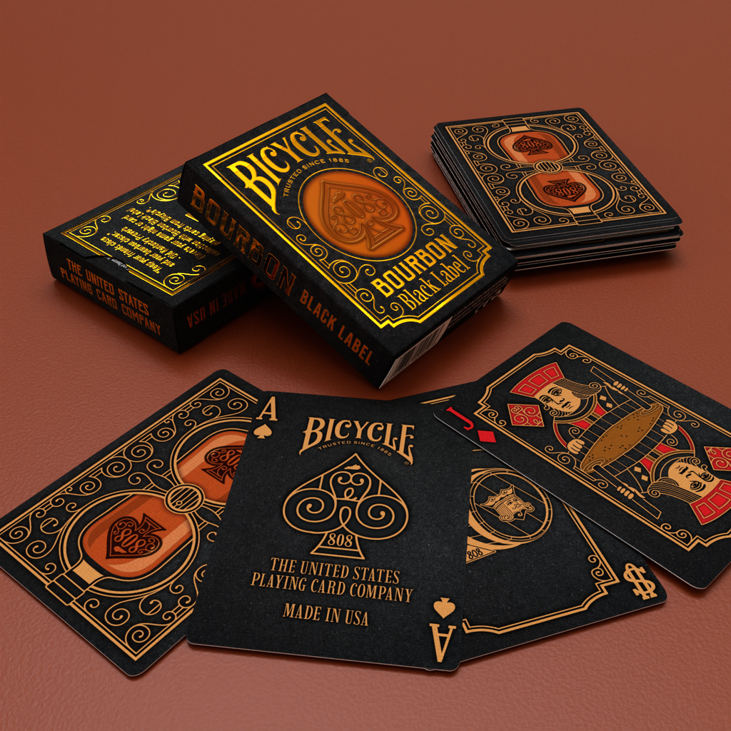 Bicycle Bourbon Black Label Playing Cards-United States Playing Cards Company-Ace Cards & Collectibles