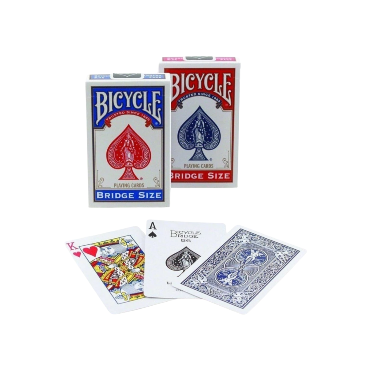 Bicycle Bridge Size Standard Playing Cards-Red-United States Playing Cards Company-Ace Cards & Collectibles