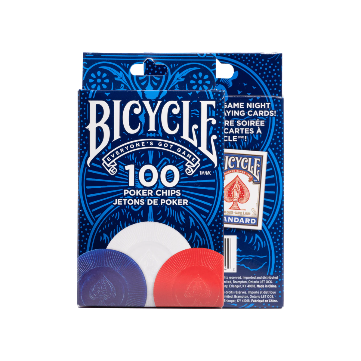 Bicycle Casino Colored Poker Chips 2 Gram (100pcs)-United States Playing Cards Company-Ace Cards & Collectibles