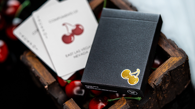 Bicycle Cherry Casino House Deck Playing Cards (Monte Carlo Black and Gold)-United States Playing Cards Company-Ace Cards & Collectibles