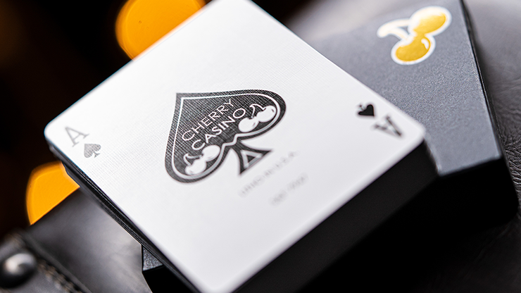 Bicycle Cherry Casino House Deck Playing Cards (Monte Carlo Black and Gold)-United States Playing Cards Company-Ace Cards & Collectibles