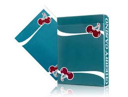 Bicycle Cherry Casino Series Playing Cards-Tropicana Teal-United States Playing Cards Company-Ace Cards & Collectibles