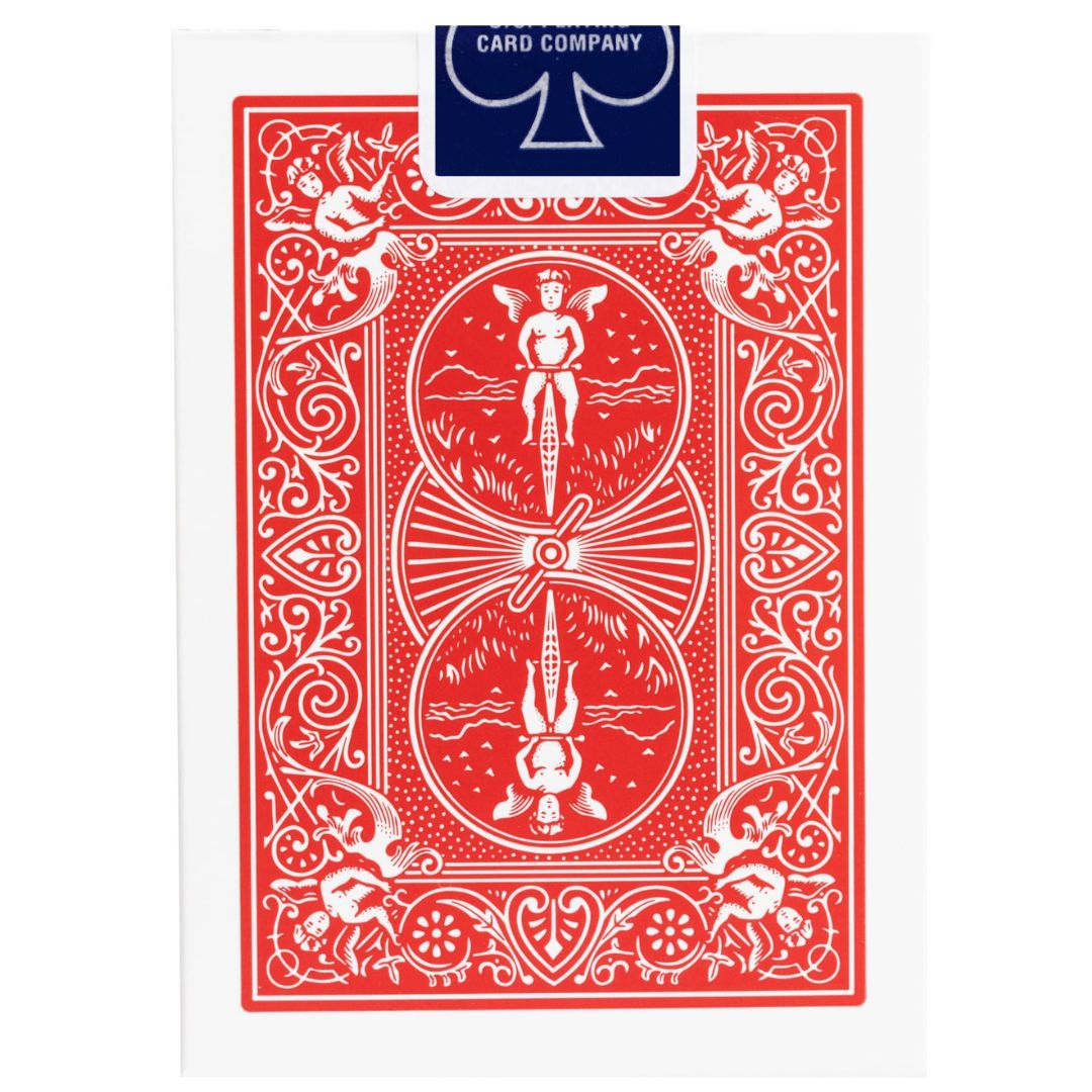 Bicycle Classic Standard Rider Back (Blue Seal Sticker)-Red-United States Playing Cards Company-Ace Cards &amp; Collectibles