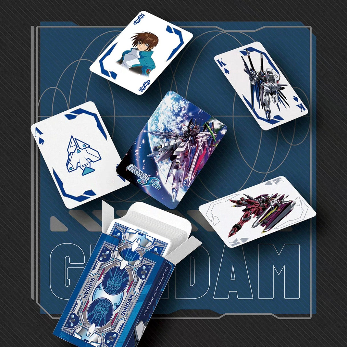 Bicycle Custom EX Gundam Series Playing Cards-Mobile Suit Gundam-United States Playing Cards Company-Ace Cards & Collectibles