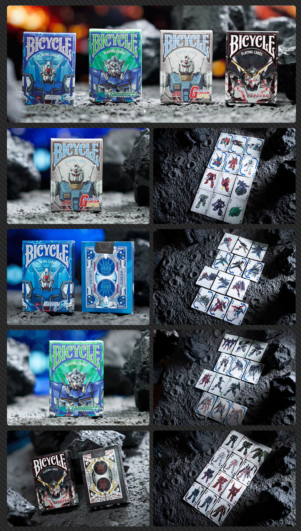 Bicycle Custom EX Gundam Series Playing Cards-Mobile Suit Gundam-United States Playing Cards Company-Ace Cards & Collectibles