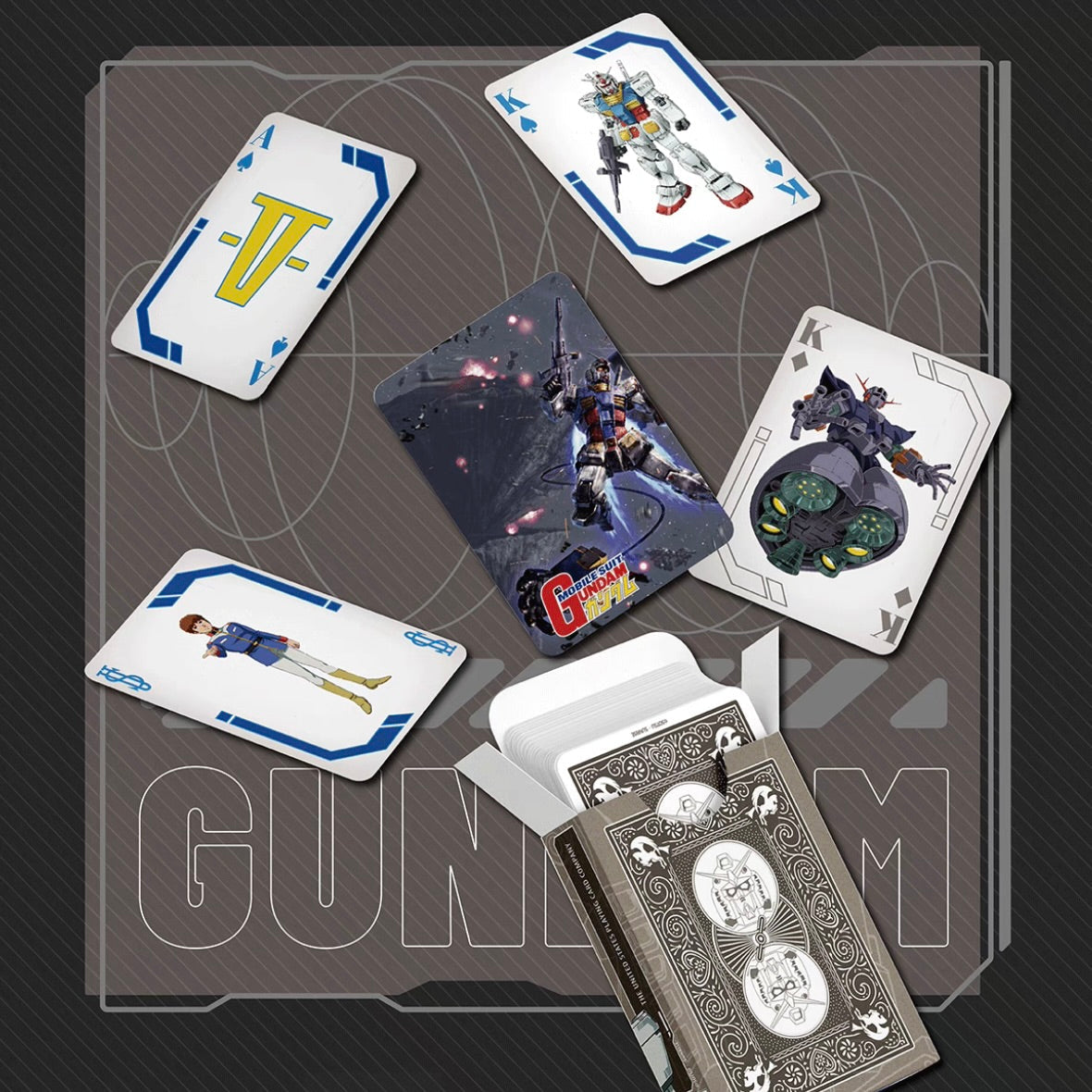 Bicycle Custom EX Gundam Series Playing Cards-Mobile Suit Gundam-United States Playing Cards Company-Ace Cards & Collectibles