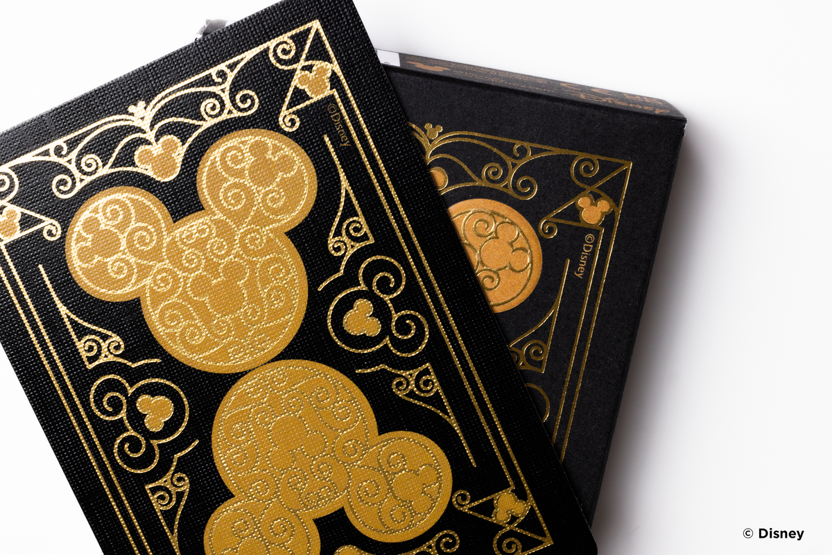 Bicycle Disney Black &amp; Gold Mickey Playing Cards-United States Playing Cards Company-Ace Cards &amp; Collectibles