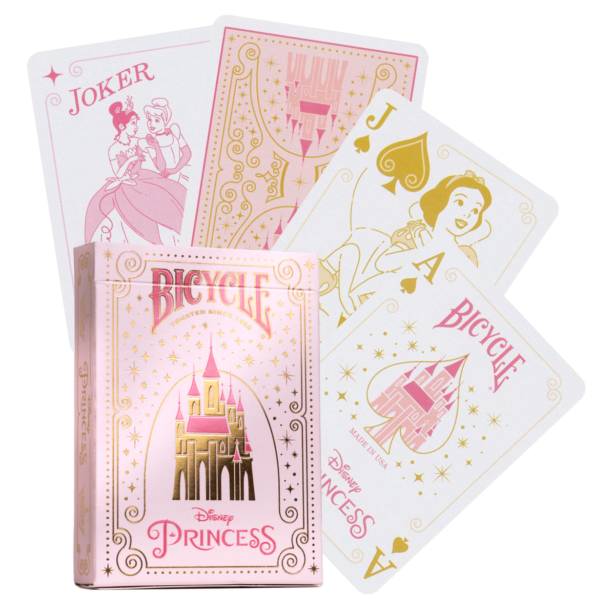 Bicycle Disney Princess Playing Cards-Navy-United States Playing Cards Company-Ace Cards &amp; Collectibles