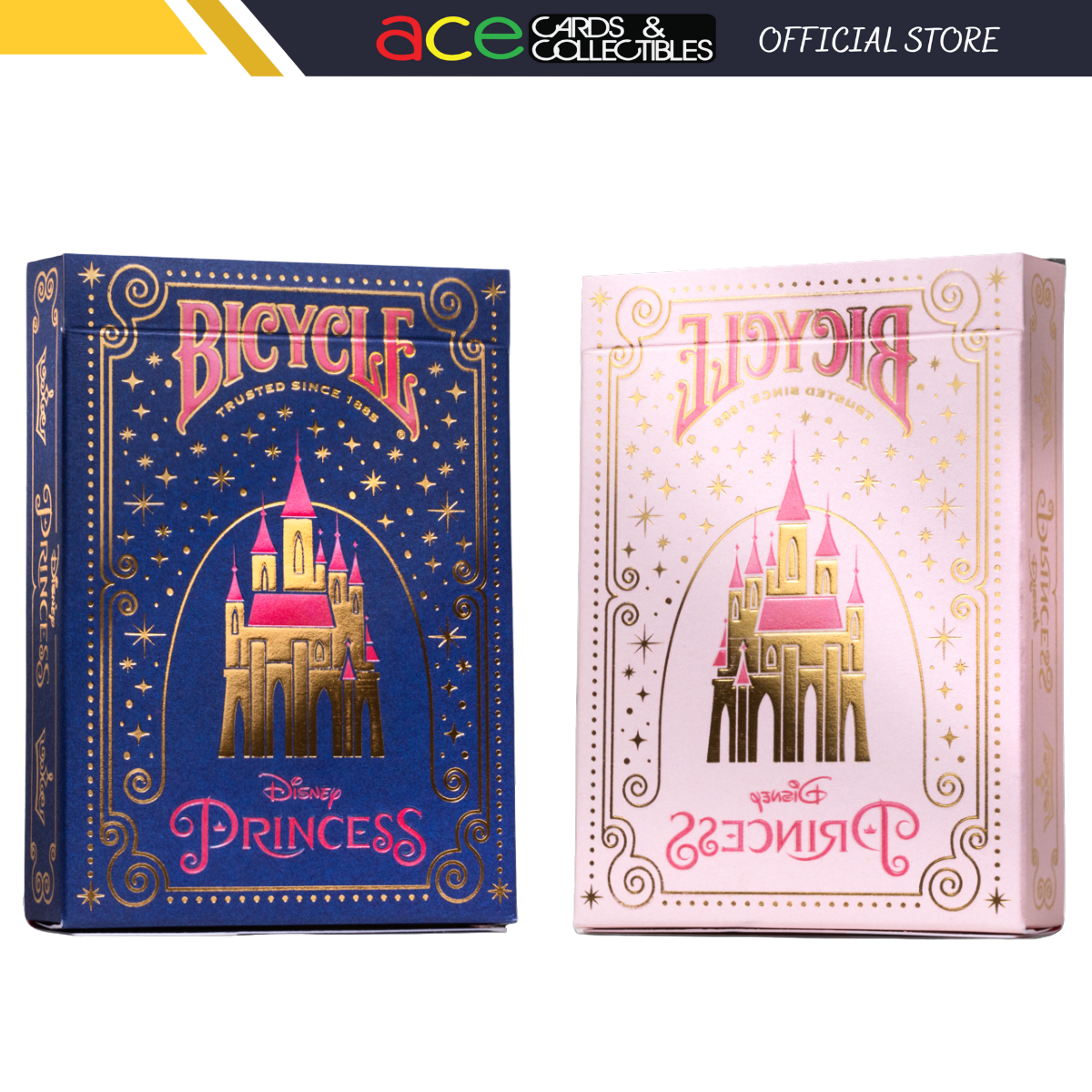 Bicycle Disney Princess Playing Cards-Navy-United States Playing Cards Company-Ace Cards & Collectibles