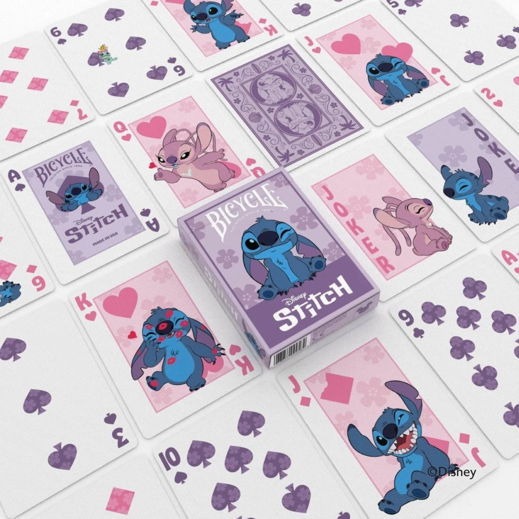 Bicycle Disney Stitch Purple Playing Cards-United States Playing Cards Company-Ace Cards & Collectibles