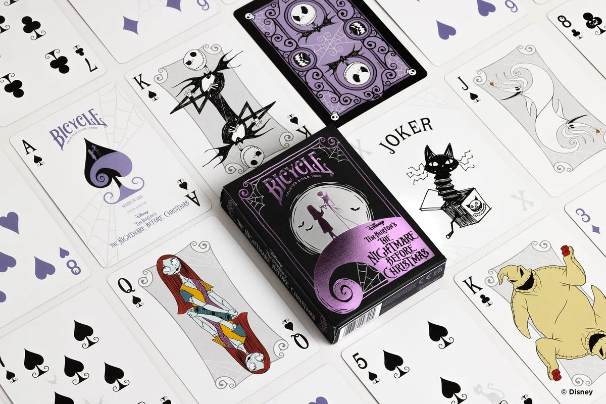 Bicycle Disney Tim Burton&#39;s Nightmare Before Christmas-United States Playing Cards Company-Ace Cards &amp; Collectibles