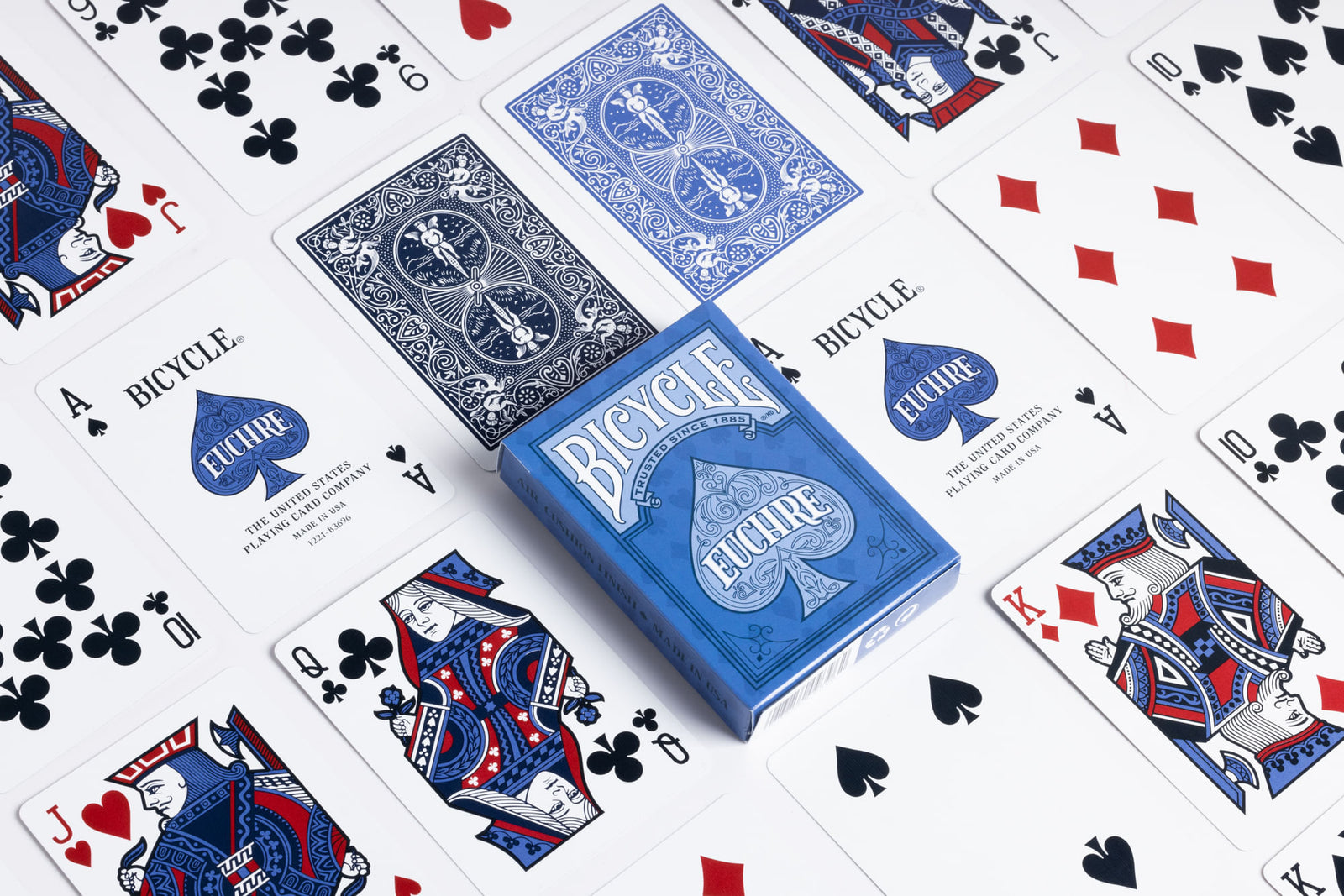 Bicycle Euchre 2 Playing Card Decks in 1-United States Playing Cards Company-Ace Cards & Collectibles