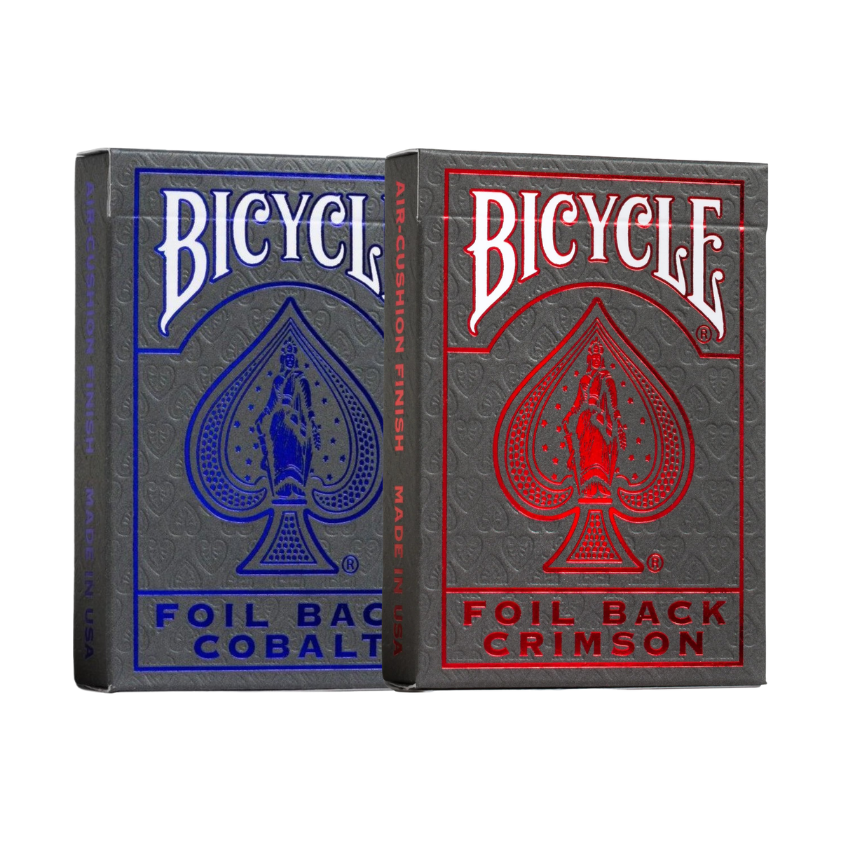 Bicycle Foil Back Playing Cards-Cobalt (Blue)-United States Playing Cards Company-Ace Cards & Collectibles