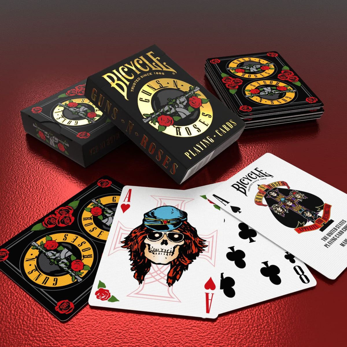 Bicycle Guns N' Roses Playing Cards-United States Playing Cards Company-Ace Cards & Collectibles