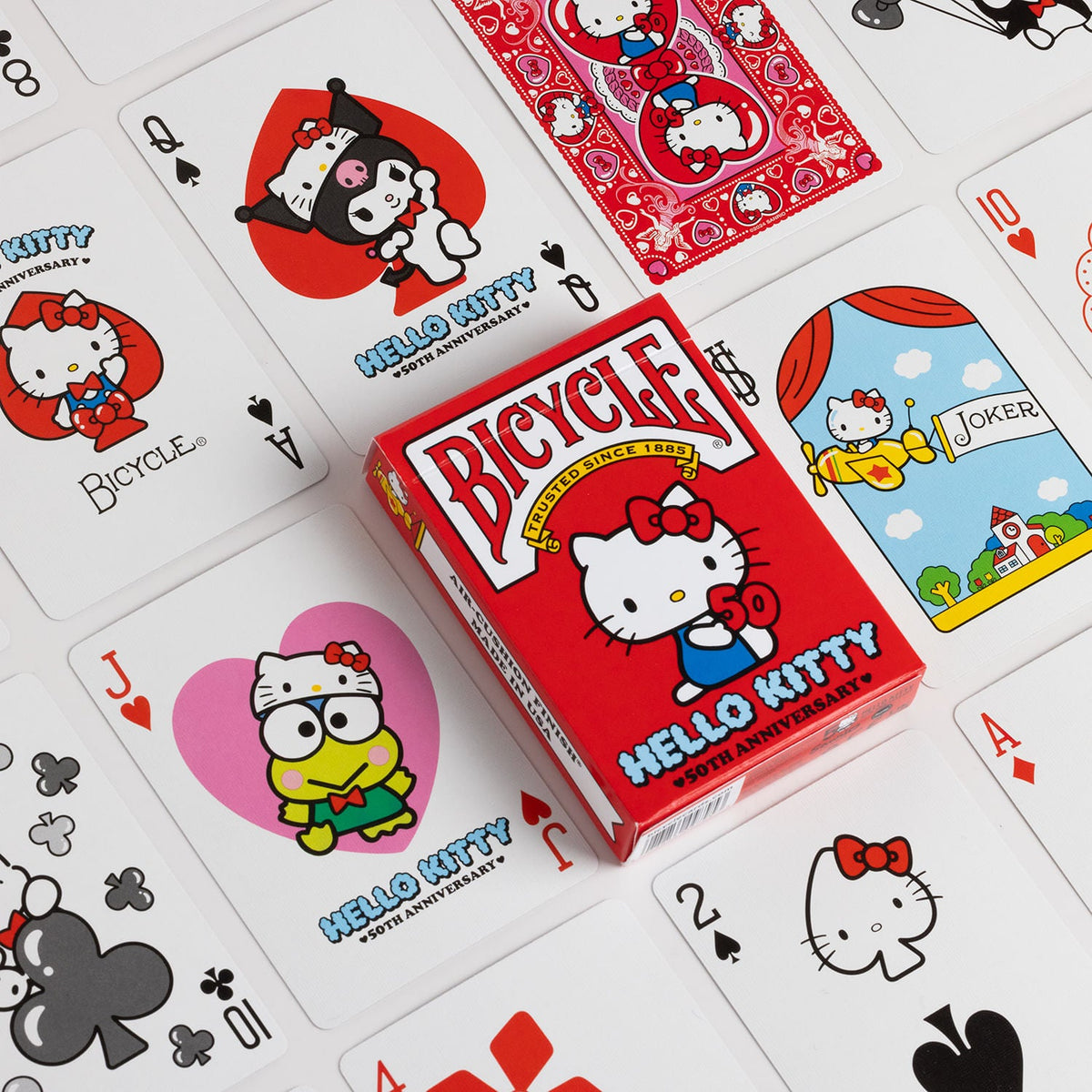 Bicycle Hello Kitty Poker Size Playing Cards-United States Playing Cards Company-Ace Cards &amp; Collectibles