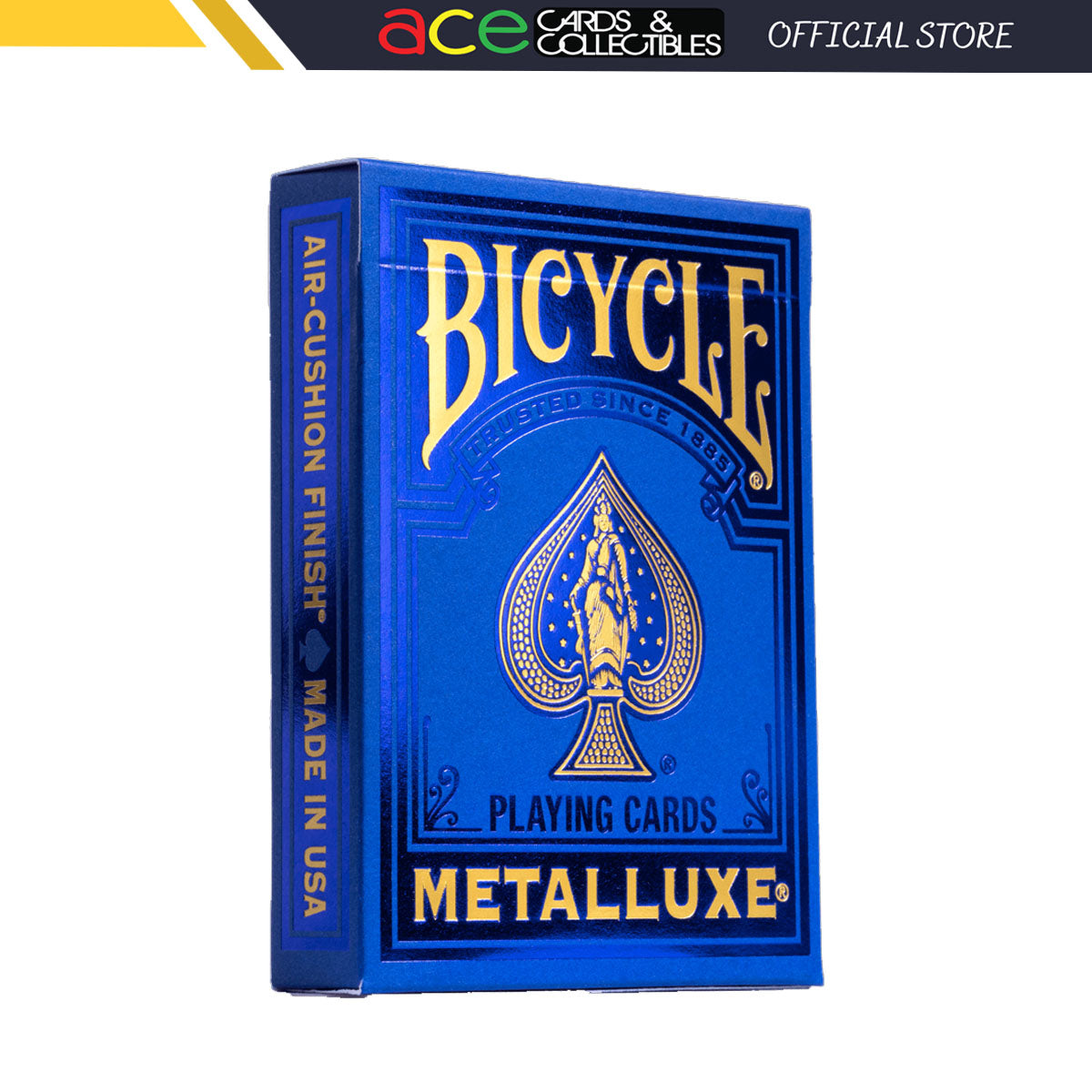 Bicycle Metalluxe Blue Playing Cards-United States Playing Cards Company-Ace Cards &amp; Collectibles