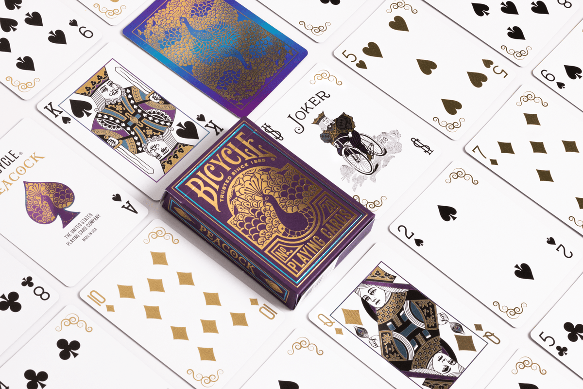 Bicycle Peacock Purple Playing Cards-United States Playing Cards Company-Ace Cards &amp; Collectibles