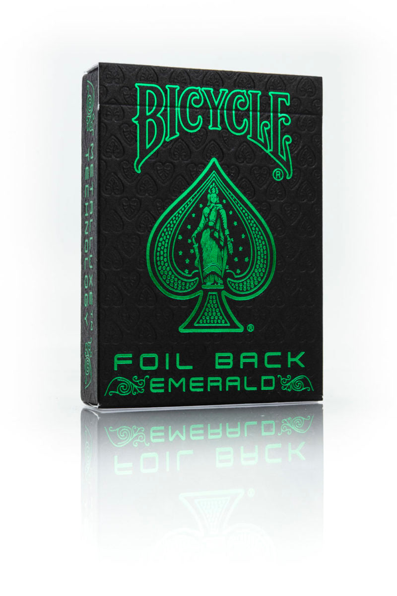 Bicycle Playing Card Metalluxe Series-Foil Back - Emerald-United States Playing Cards Company-Ace Cards & Collectibles