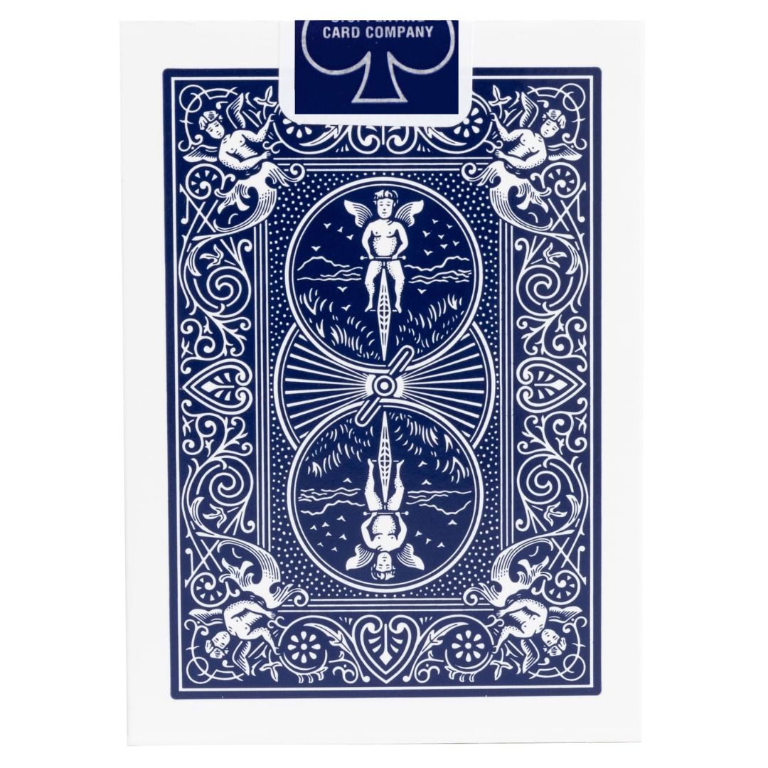Bicycle Playing Cards Classic Standard Rider Back (Blue Seal Sticker)-Red-United States Playing Cards Company-Ace Cards & Collectibles