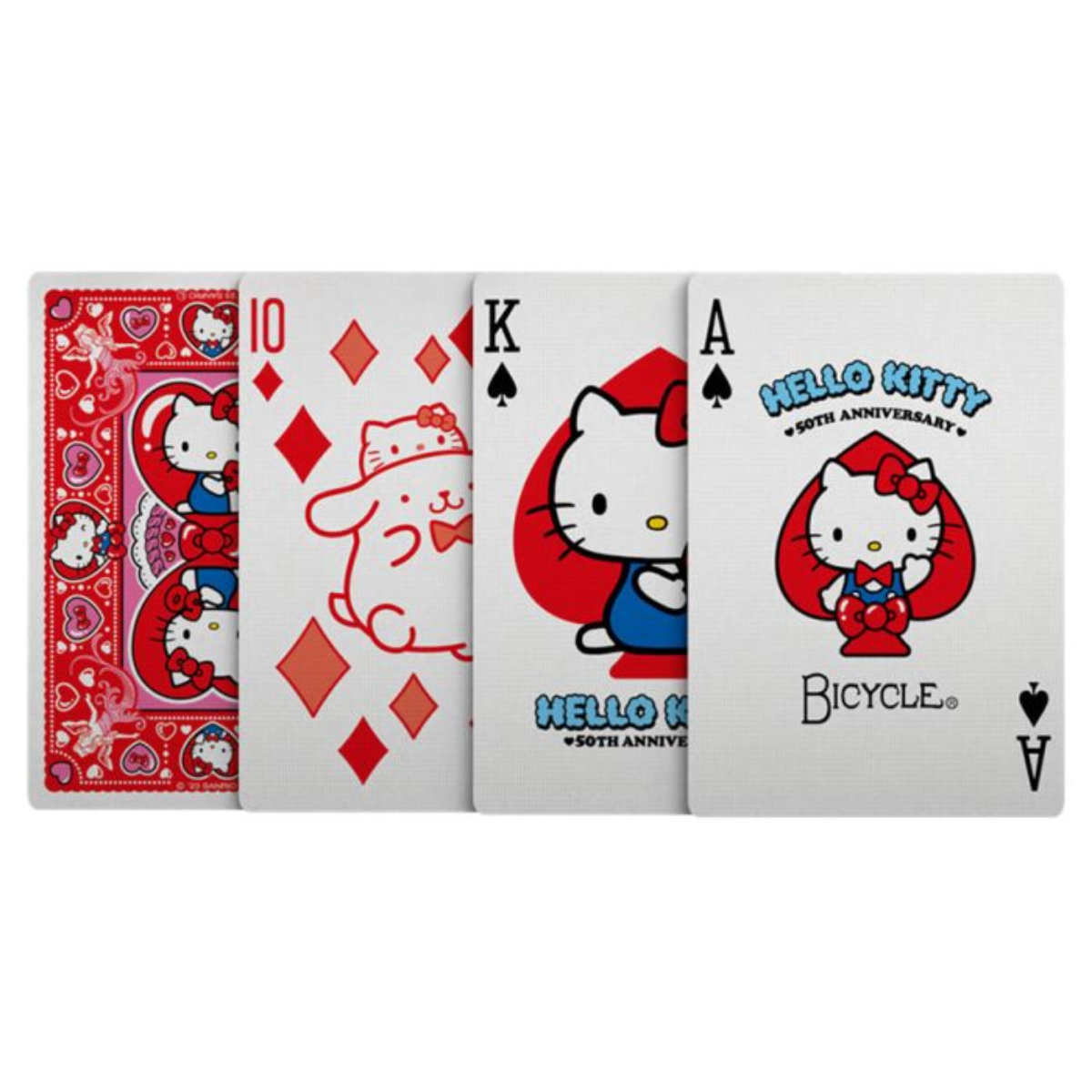 Bicycle Playing Cards Hello Kitty 50th Anniversary-United States Playing Cards Company-Ace Cards &amp; Collectibles