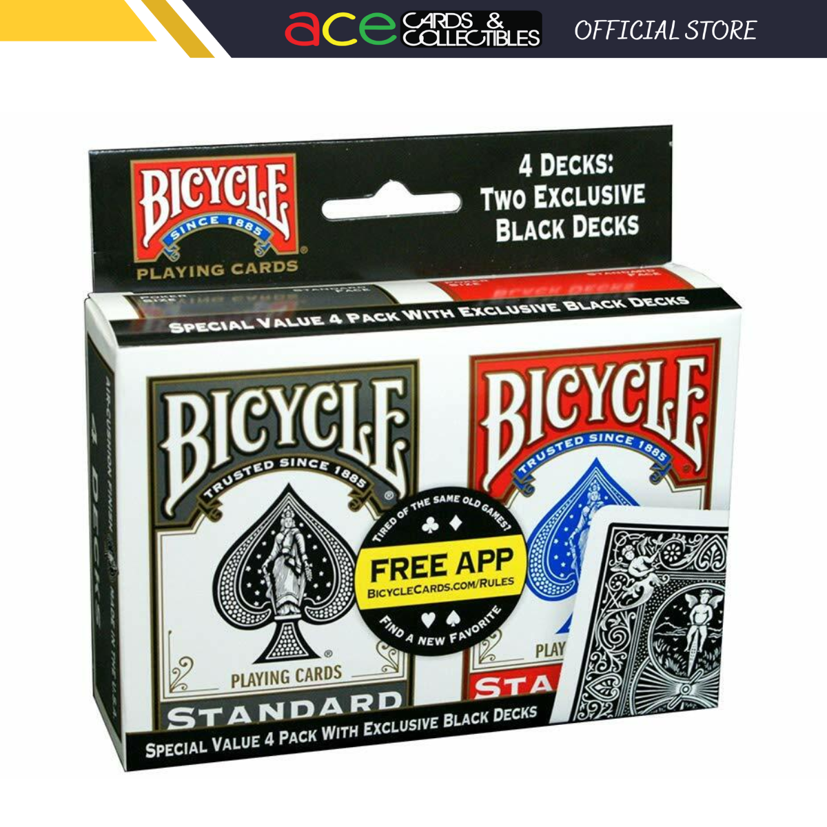 Bicycle Special Value 4 Decks Playing Cards-United States Playing Cards Company-Ace Cards & Collectibles