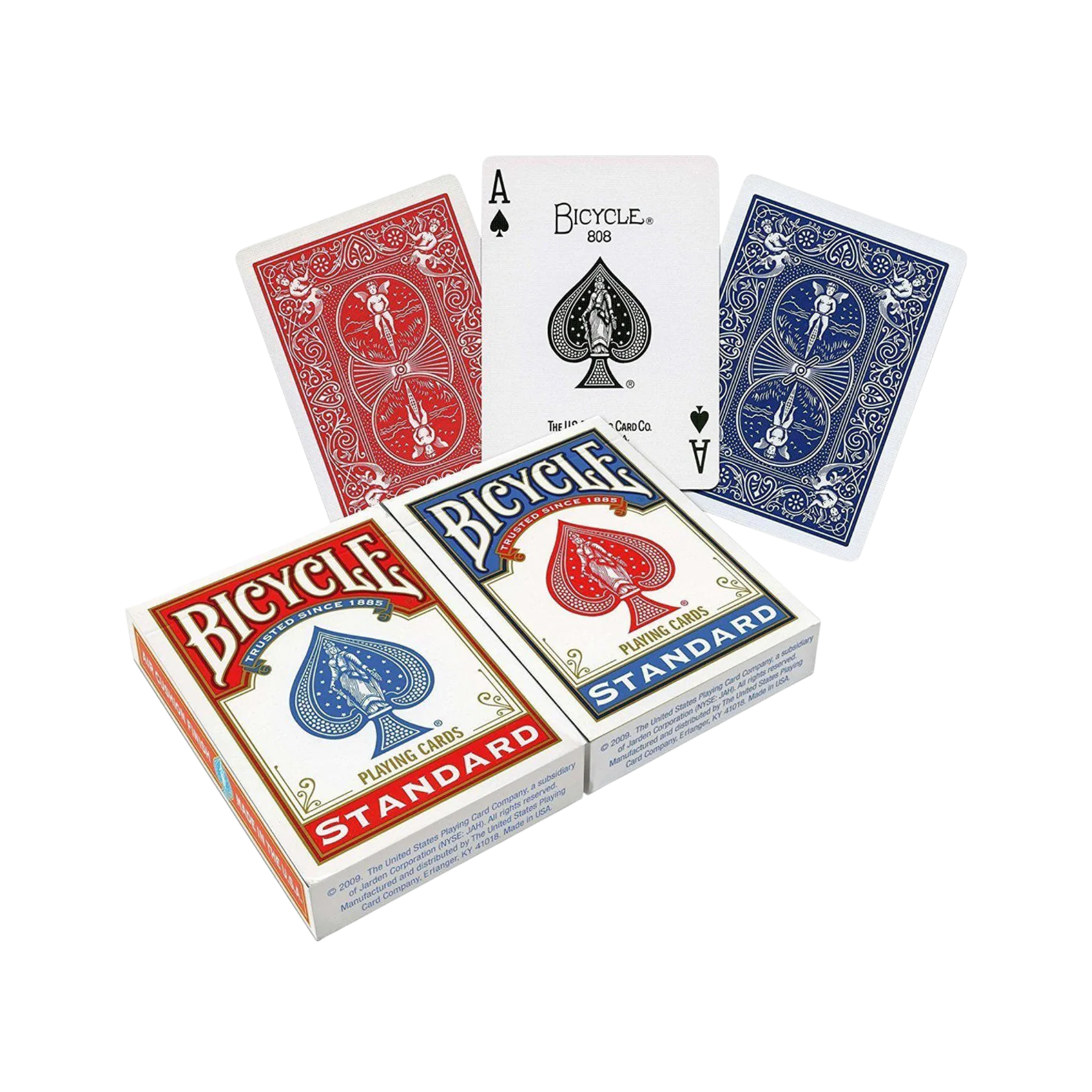 Bicycle Standard 2 Decks Red & Blue Playing Cards-United States Playing Cards Company-Ace Cards & Collectibles