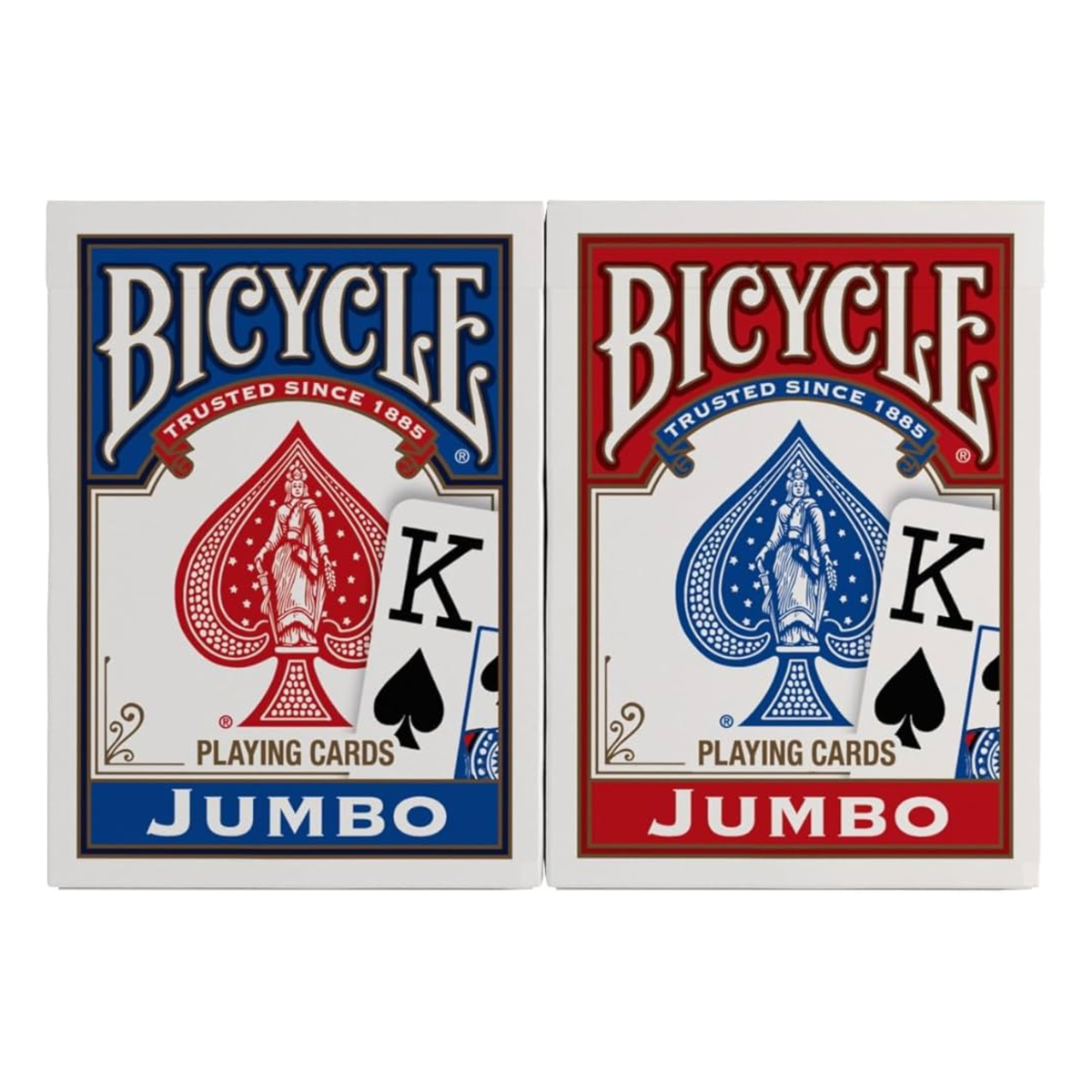 Bicycle Standard Size Jumbo Face Playing Cards-Red-United States Playing Cards Company-Ace Cards & Collectibles