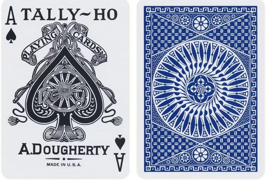 Bicycle Tally-Ho No.9 Series Playing Cards-Round-Red-United States Playing Cards Company-Ace Cards & Collectibles