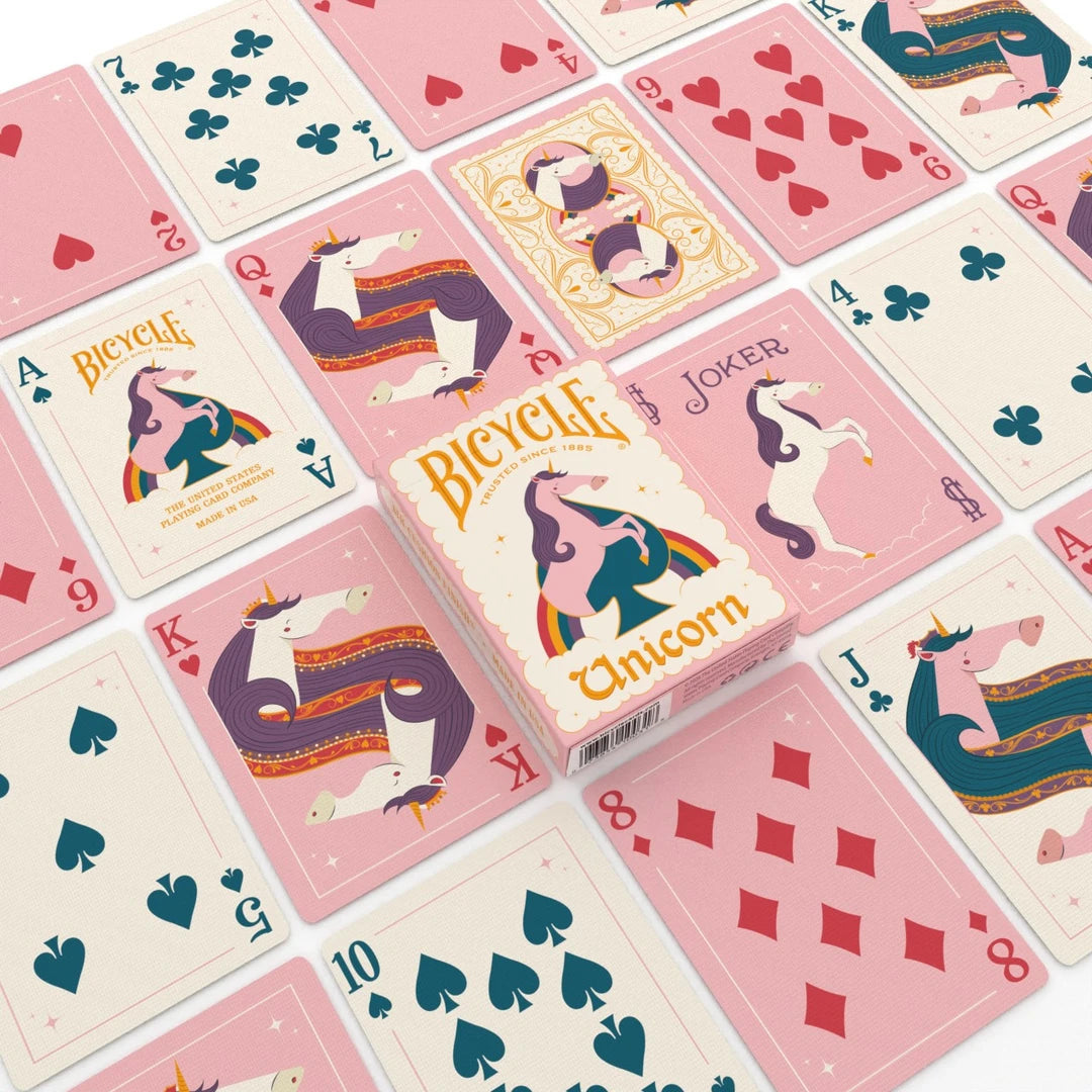 Bicycle Unicorn Pink Playing Cards-United States Playing Cards Company-Ace Cards & Collectibles