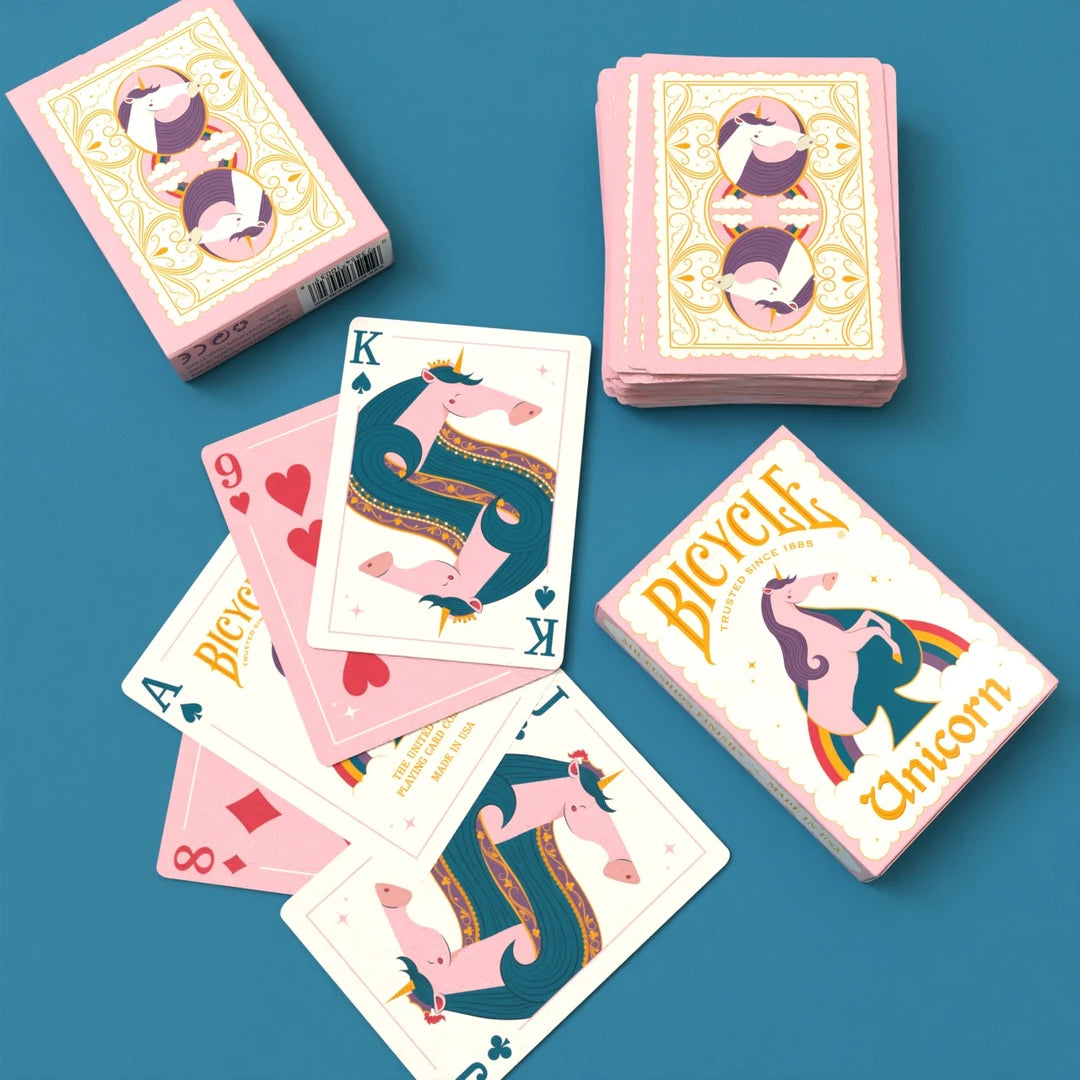 Bicycle Unicorn Pink Playing Cards-United States Playing Cards Company-Ace Cards & Collectibles