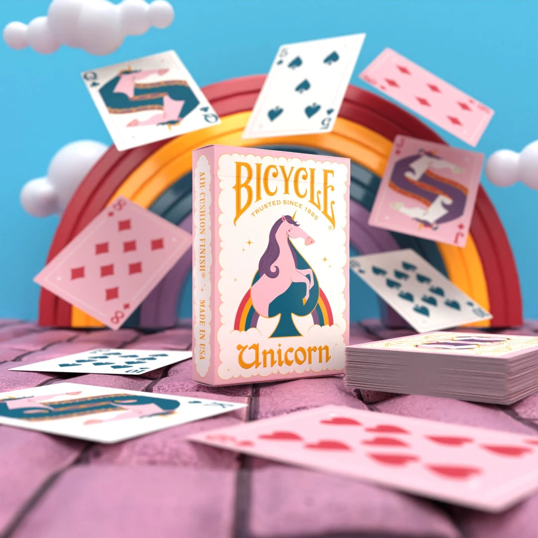 Bicycle Unicorn Pink Playing Cards-United States Playing Cards Company-Ace Cards & Collectibles