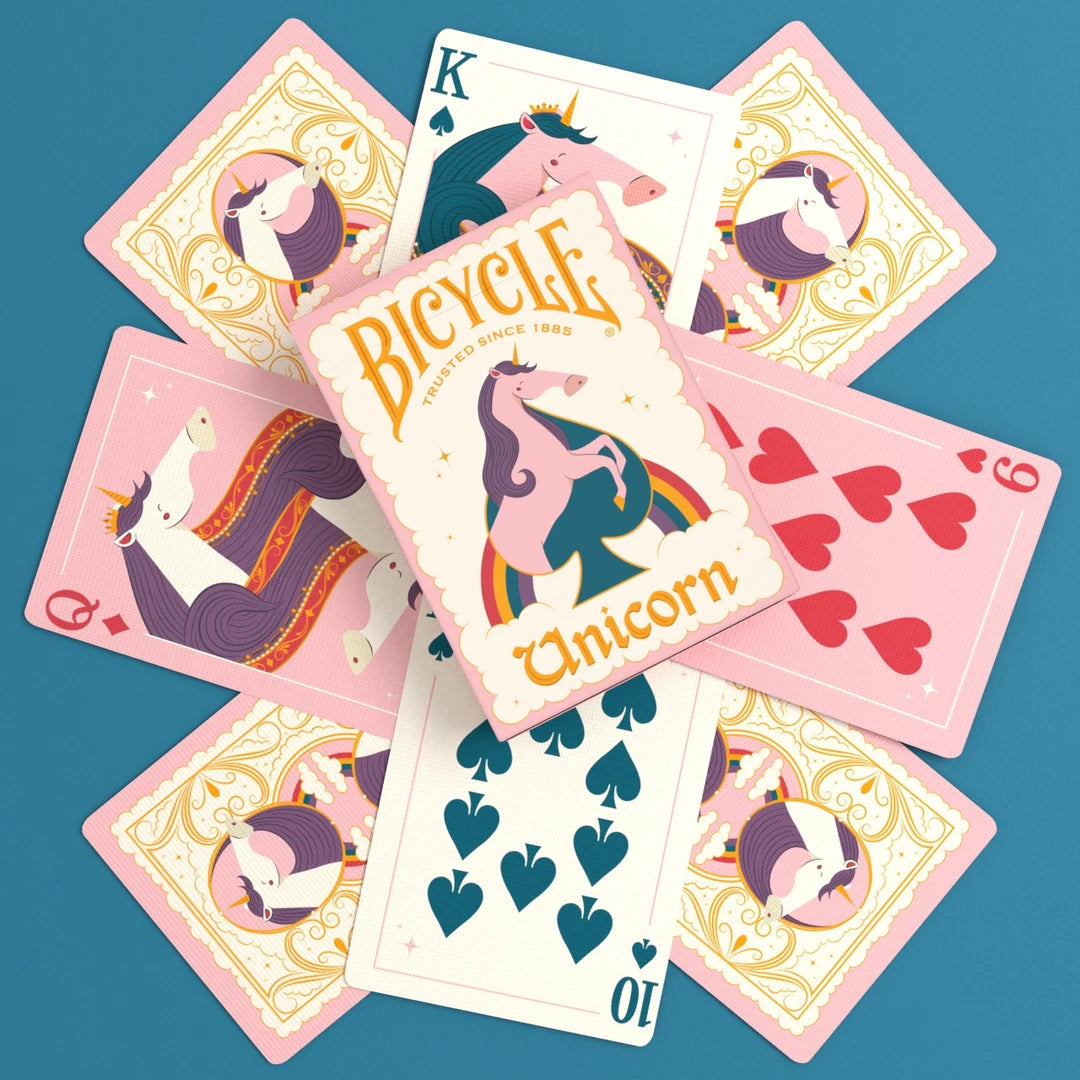 Bicycle Unicorn Pink Playing Cards-United States Playing Cards Company-Ace Cards & Collectibles