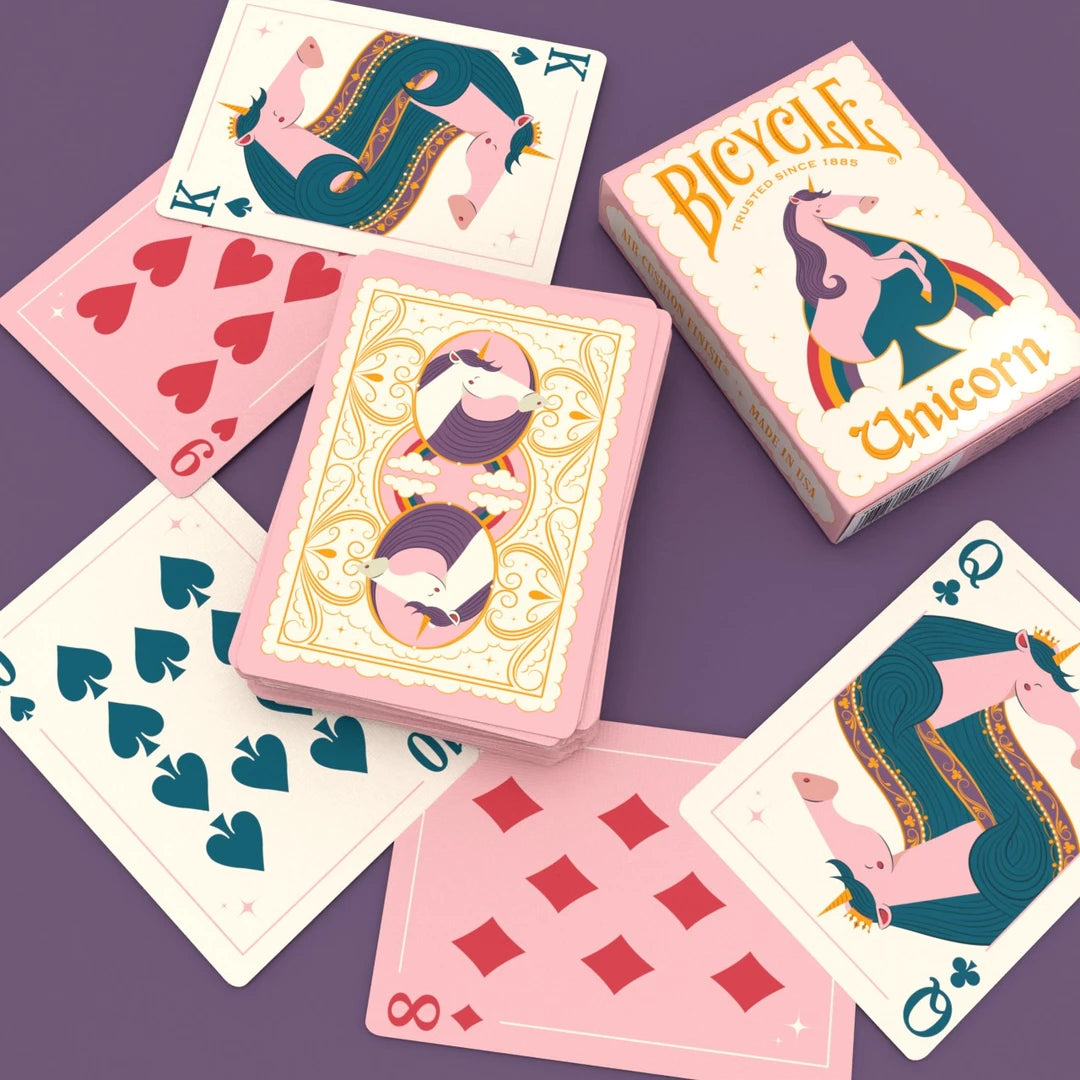 Bicycle Unicorn Pink Playing Cards-United States Playing Cards Company-Ace Cards & Collectibles