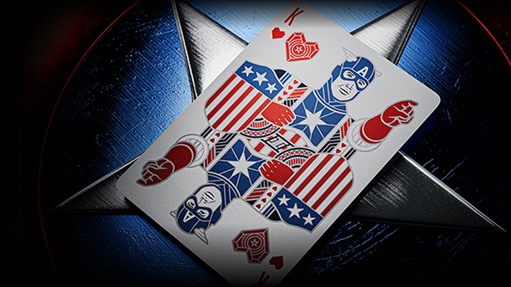 Captain America Playing Cards by Theory11-United States Playing Cards Company-Ace Cards & Collectibles